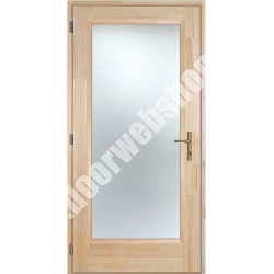 verglaste - Holz Eingangstür