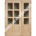 SZIKRA zweiflügelige Holz Eingangstür 140x210 cm